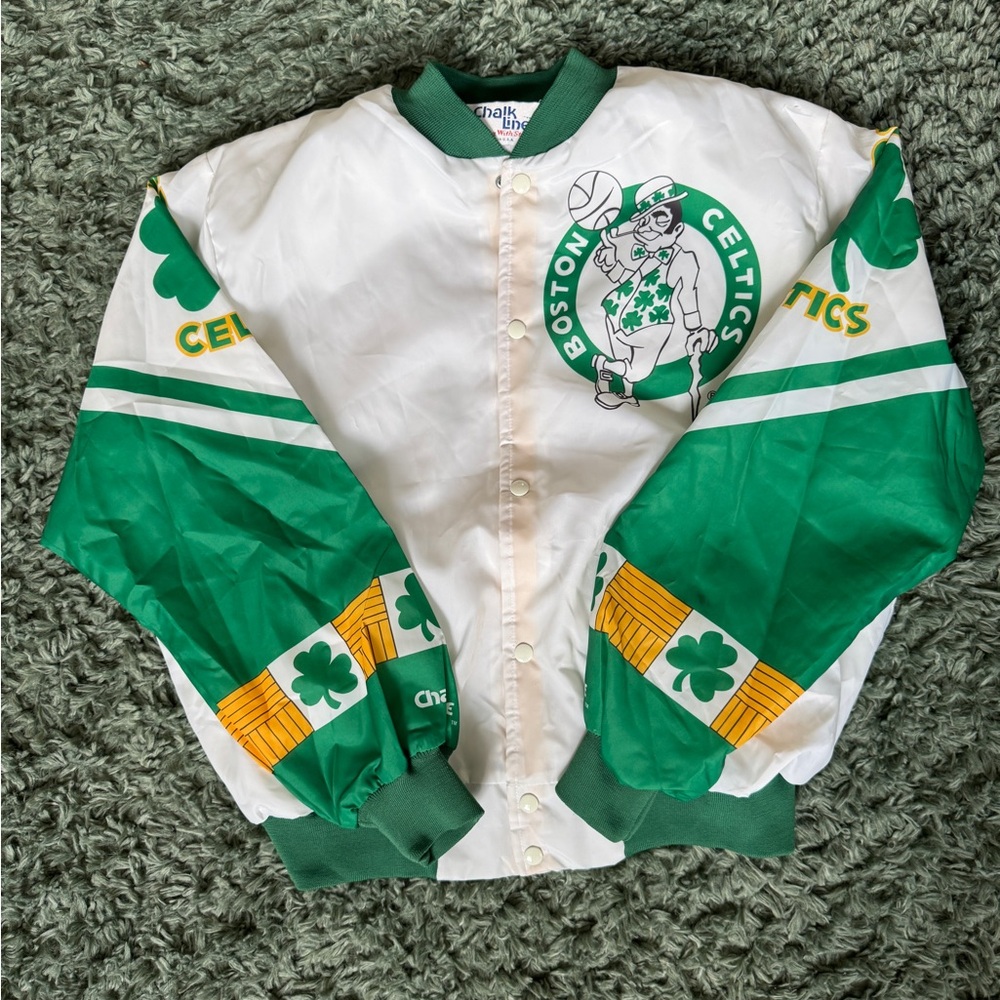 Vintage Celtics Fanimation Chalkline Jacket